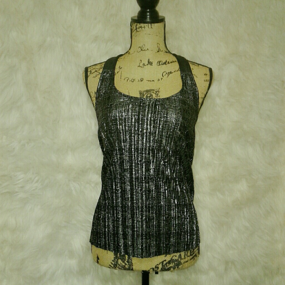 Sleeveless Top Open Back With Bow